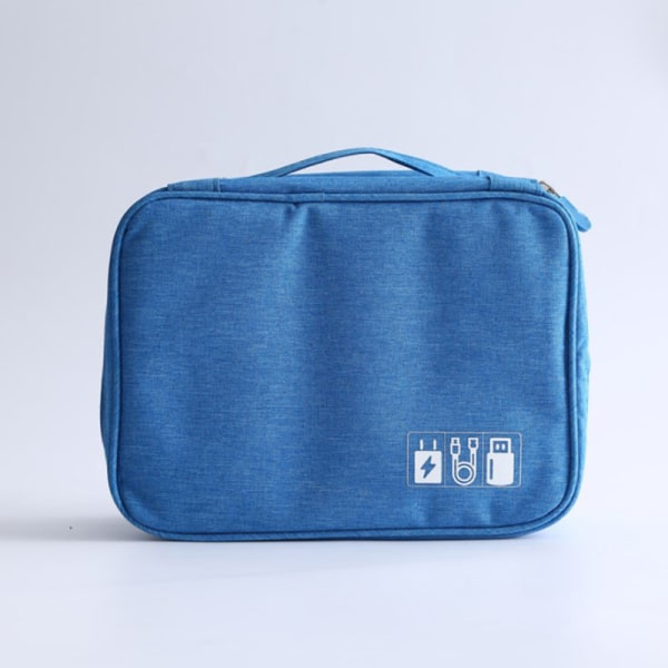 IC Travel Closet Organizer Case kuulokkeille säilytyskotelo Digital blue