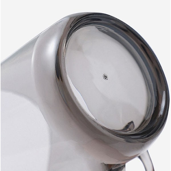 IC Enkel Vaskemuggen gennemsigtig plastikkop (tyk bund 1 cm tyk transparent grå)