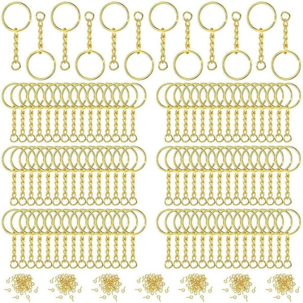 1/2/3/5 360 kpl Avaimiarenkaita Renkaita DIY Avattava Jaettu Hyppyrengas Hopea Kulta 16x15x2.0cm 1Sarja IC