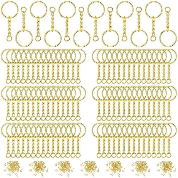 1/2/3/5 360 st Nyckelringar Ringar DIY Open Split Jump Ring Sølv Gull 16x15x2,0cm 1Sett IC