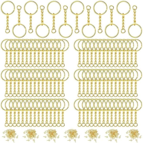1/2/3/5 360 stk Nøgleringe Ringe DIY Åben Split Hoppe Ring Sølv Guld 16x15x2.0cm 1 Sæt IC