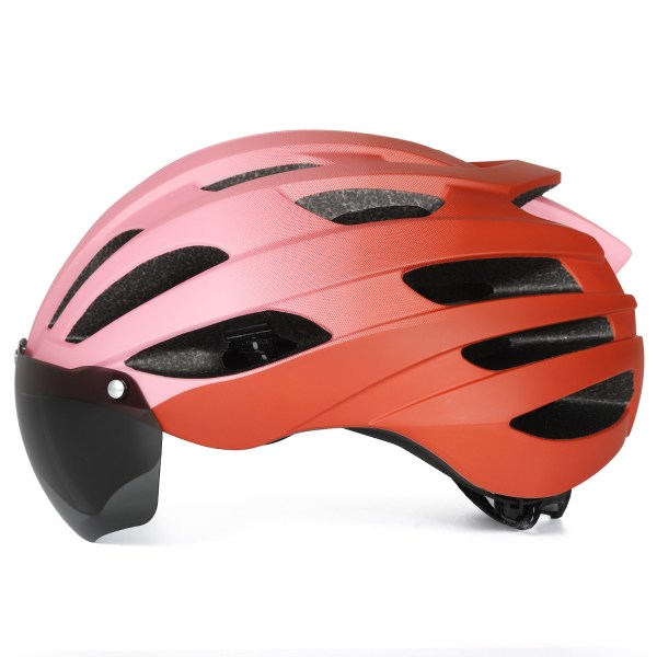 CE-godkänd cykelhjälm med avtagbart magnetiskt visir