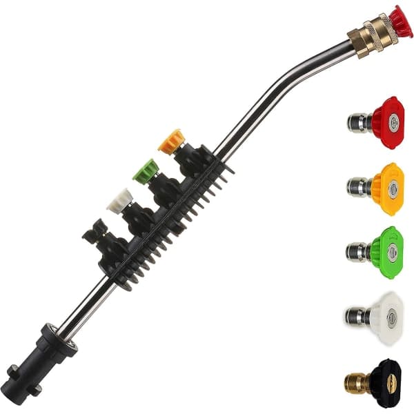 IC högtryckstvätt förlängningsstav med adapter, utbyteslans, endast kompatibel med Karcher K2, K3, K4, K5, K6, K7, 50cm