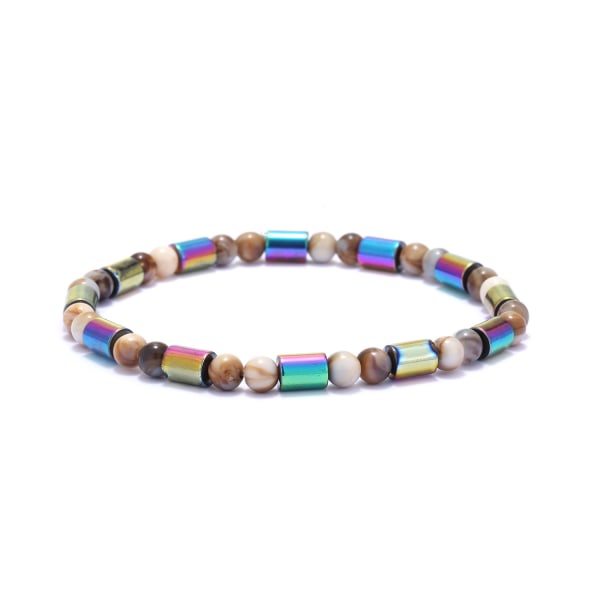 IC 2-pack anti-ahdistus magneettinen nilkkakoru obsidiaani chakra nilkkakoru