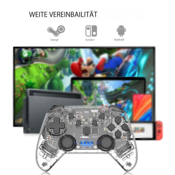 IC NOE Farvet lys gennemsigtigt skal gamepad