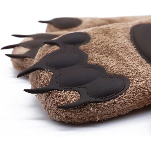 IC Ugnsvantar Söta Björn Ugnsvantar, Köksvantar Värmebeständiga Flexibla Bomullsvante, 2-pack (Brun)