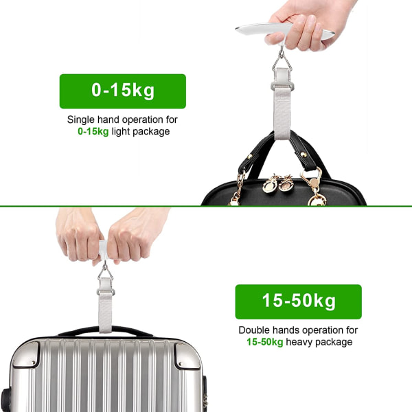 IC Bagagevægt Bærbar Digital Bagagevægt LCD-display med