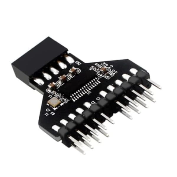 IC 9-bens USB HUB Header USB 2.0 9-bens stikadapter til RGB Sp