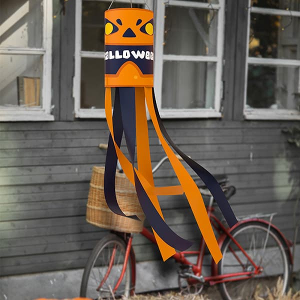IC Halloween Ghost Windsock Tecknad Halloween träd hängande dekoration A2