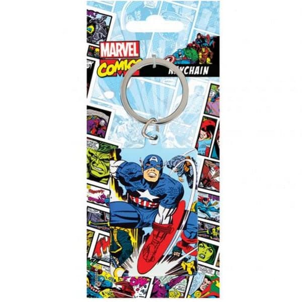 Marvel Comics Captain America metallnøkkelring One Size Flerfarget One Size IC