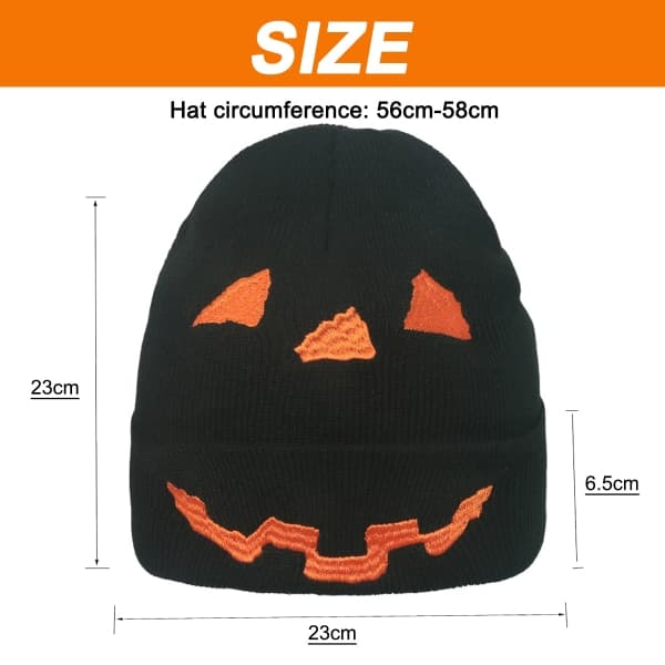 IC Cap justerbar broderet far hat til mænd kvinder Halloween Sort