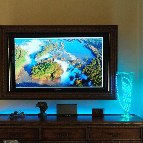 LED-stripe 5M, RGB LED-stripe, SMD 5050 lysstripe, Fargeendring LED-lysrekke