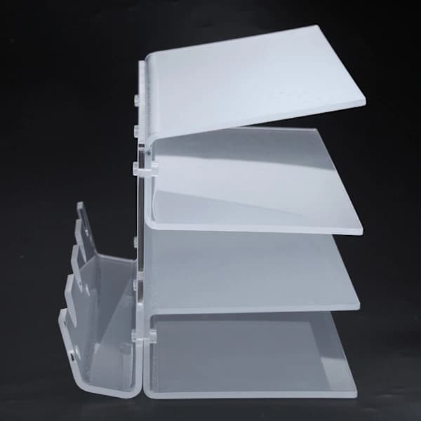 Elegant Acrylic Keyboard Mouse Shelf 3-Tier Keyboard Storage Rack Holder