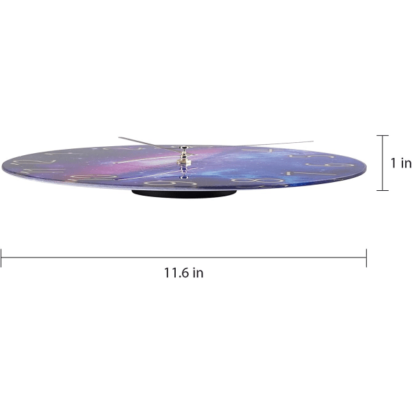 IC Modern Tyst Kvarts Väggklocka 30cm för Sovrum, Hem, Kök
