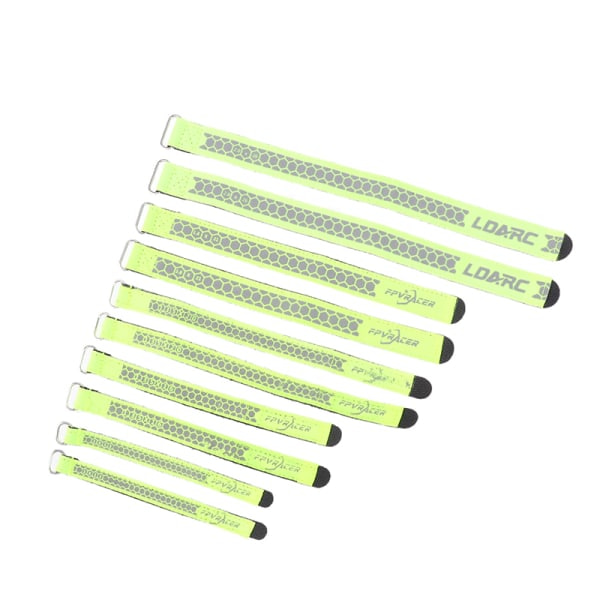 IC 2 STK FPVRACER Sutur Polyester 300D RC Batterirem Metall Buc 10X130MM
