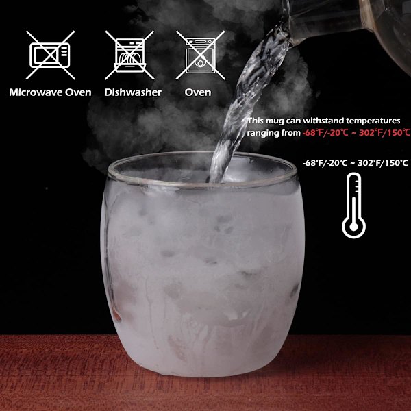 Söt Kaffekopp Katt Tekopp Mjölk Dubbelväggig Klar Isolerad Glas Espresso Mugg med Underlägg Intressant Present till Dig (Kattmugg)