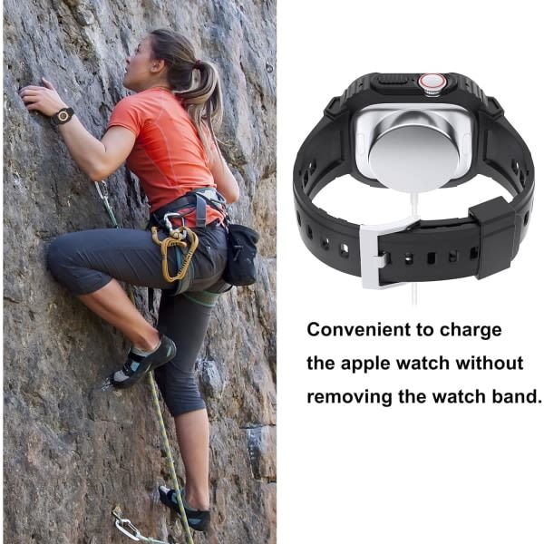 Etui med bånd Kompatibel med Apple Watch Ultra 49 mm bånd, robust IC