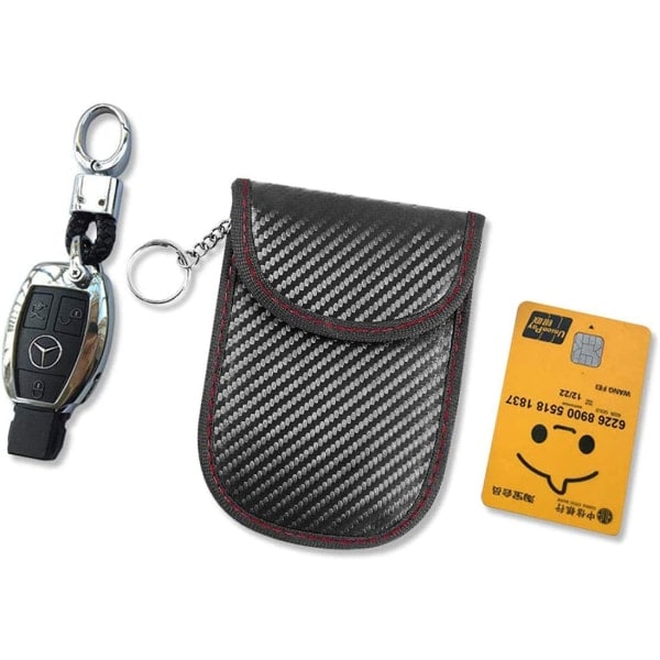 2-pak nøglebrik etui, signalblokerende etui IC
