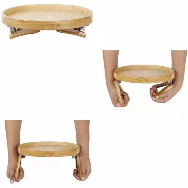 IC Soffbricka Bord Soffa Armstöd Klämbricka Bambu Soffbricka Gul