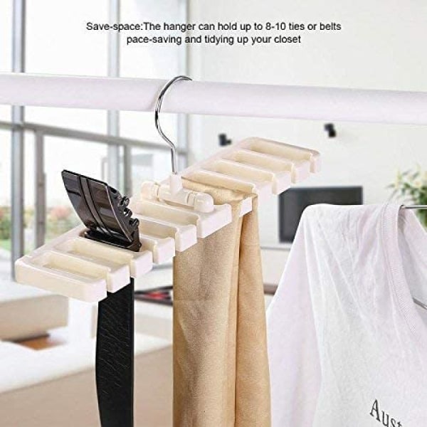 IC Remholder, for slips, belte, skjerf og sjal laget av solid Beige