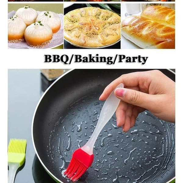 Grillbørste Køkkensilikon Bagebørste & BBQ Bagebørste, Varierende Lyse Farver