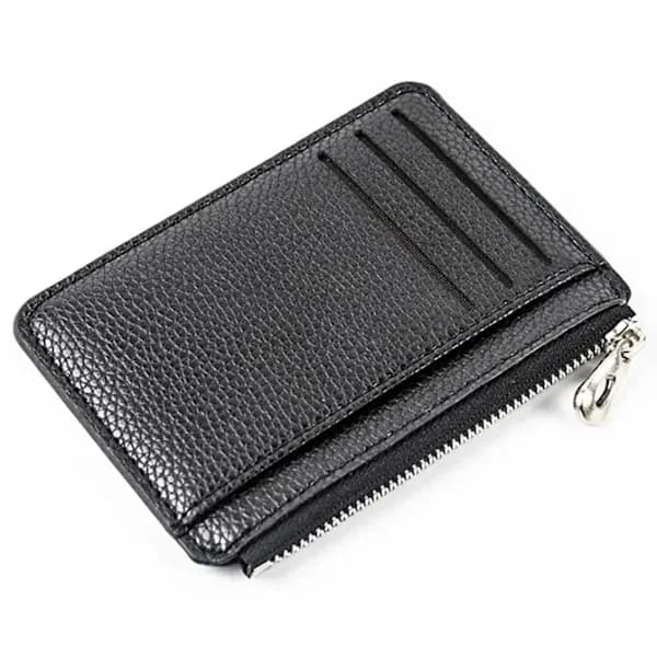 Card Holder - Wallet with Bill Compartment & Card Slots Black