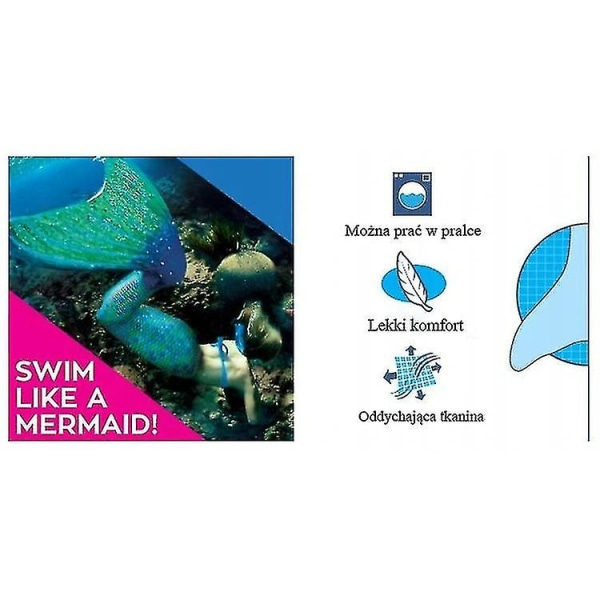 Havfruehale badedragt til voksne Mermaid Tail badedragt XL