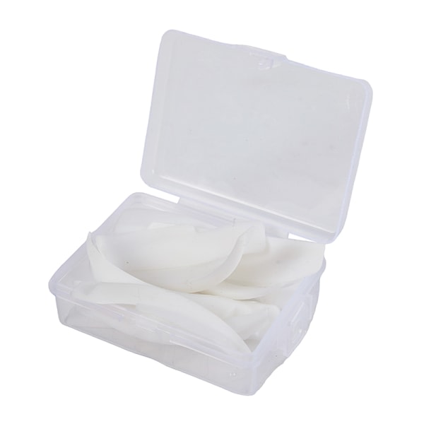 IC 5 par/boks Vippebøyere Curl Silikon Pads Hvite
