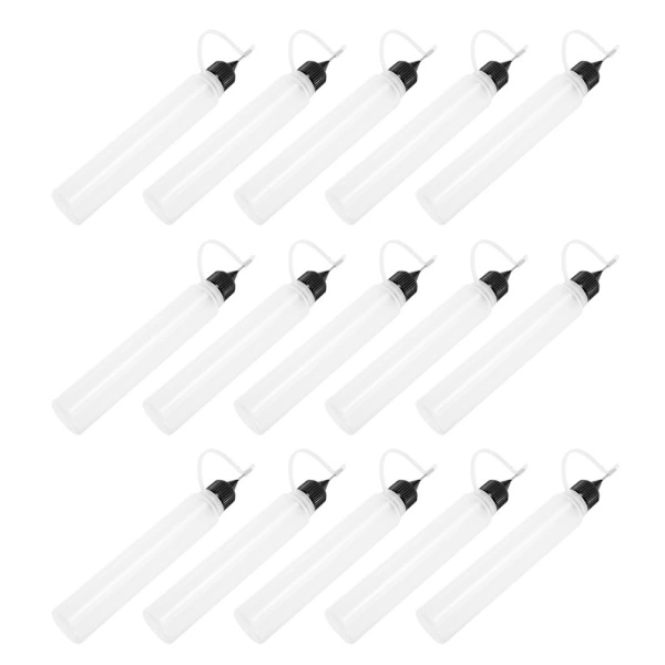 15 st nålspetslimpressflaska - 30 ml precisionsspetsapplikatorflaskor 1x 1x