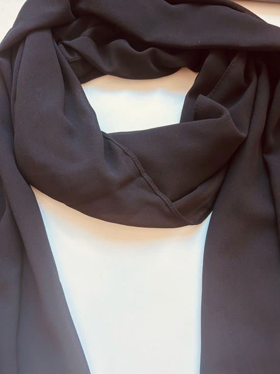 Dame Chiffon Tørklæde Letvægts Wrap Sjal Elegant Sort Stola til Bryllupper Middage Aftenbrug og Hverdagsoutfits 70 x 175 cm