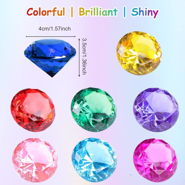 6. store diamantleksak til barn: Akryl diamantjuveler store juveler