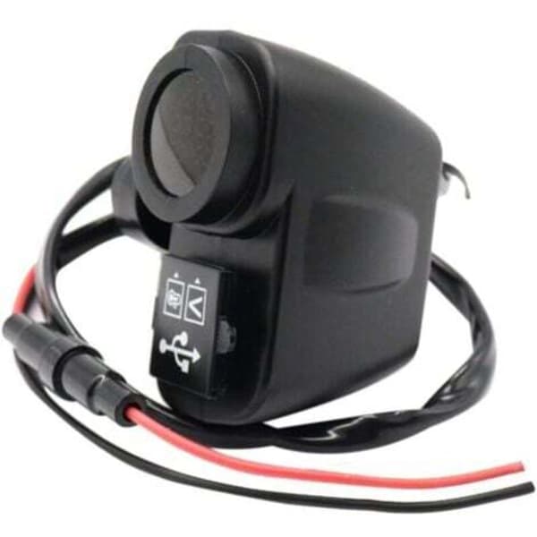 Motorcykel USB Oplader 12V 5V til 2.1A 12V Motorcykel Oplader med LED Display Voltmeter Termometer