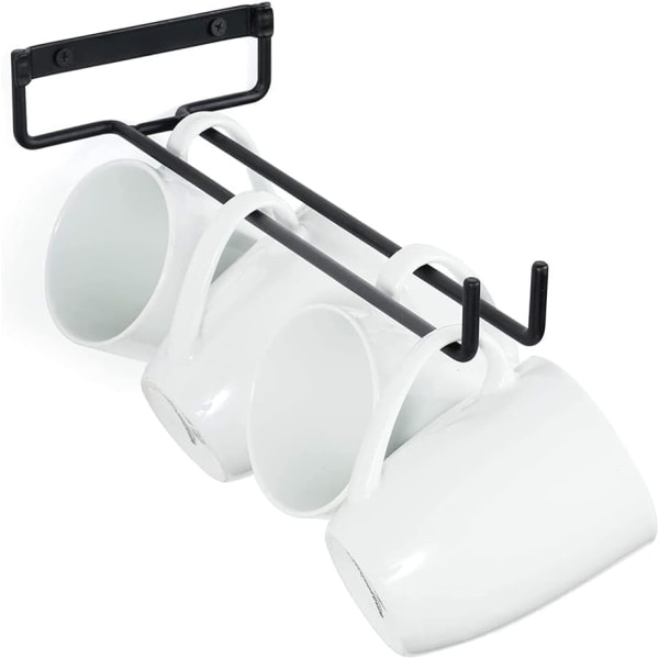 2-delt vinglassholder (svart)