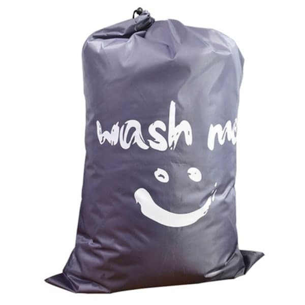 IC Smile Shape Nylon Vaskepose Wash Me Pouch Vaskbar Organizer Blå