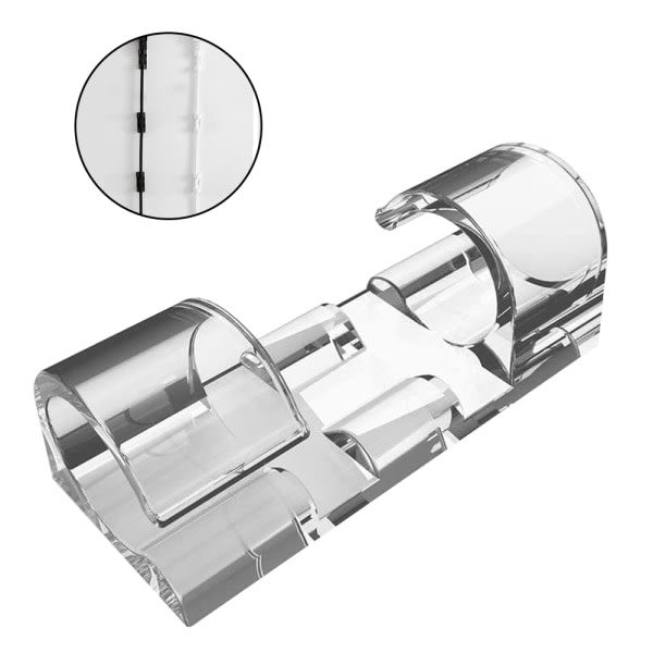 IC 40 stk kabelklemmer, kabelholder med selvklebende sikret dyna, Transparent