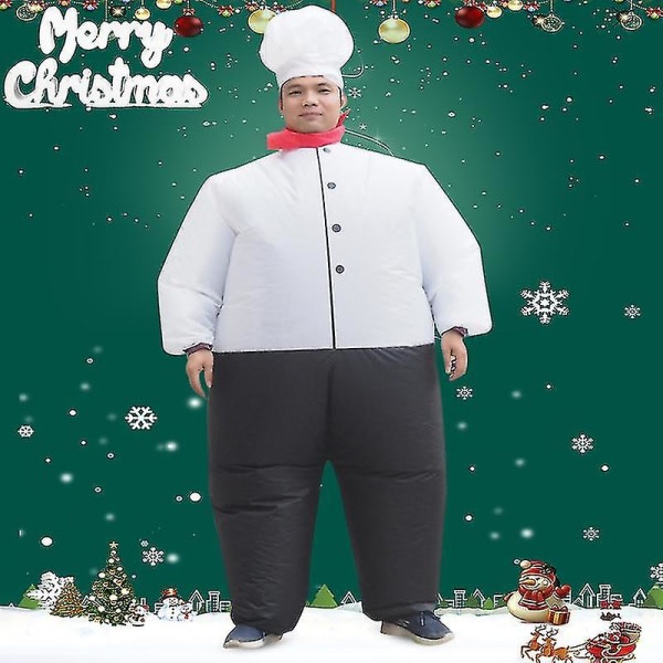 IC Kock Oppblåsbar Kostume Blow Up Dragt Voksen Sjov Cosplay Fancy Dress til Halloween