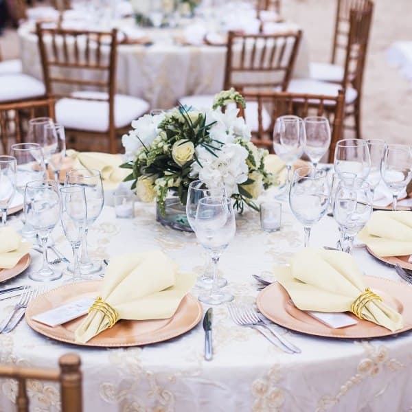 IC 8 stk Sateng Servietter og Serviettringer, Glatte Tekstilservietter og Serviettholder