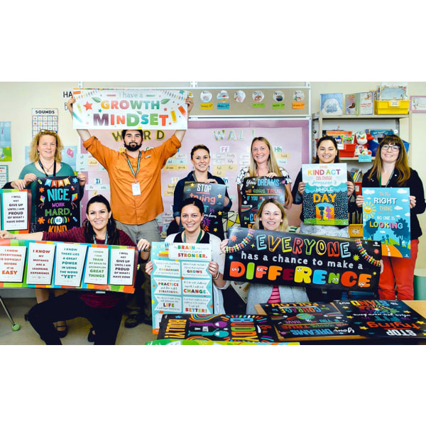 IC Klassrumsbanderoller og affischdekorationer - pædagogisk, motiverende og inspirerende væksttænk
