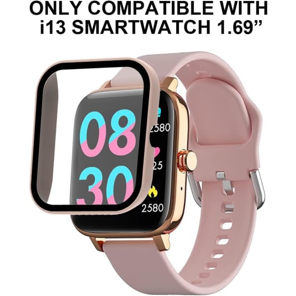 Smart Watch -fodral med skærmbeskyttelse Kompatibel med LUOBA I13 IC