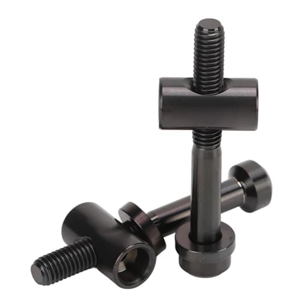 RISK M5 X 40mm 2 ST Sort Cykelsadelpindsklemmebolt DIY Erstatningsdele