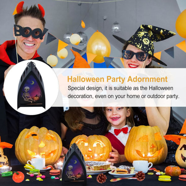 IC Halloween-juhlalampun koriste: Halloween-työpöydän koriste juhla-tarvikkeeksi