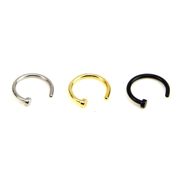 IC 14 stk/ Sæt Strass Næse Studs Hoop C Form Ring Ben Bar Pin