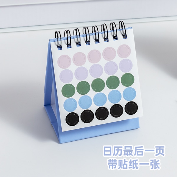 2025 enkel engelsk version mini skrivebords kalender Morandi skrivebords kalender bordpynt bærbar kalender 6 stk 2025