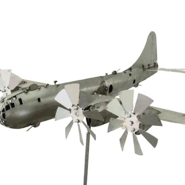 IC B-29 Super Fortress Fly Wind Spinner Metall Vindmølle Vind E Sølv