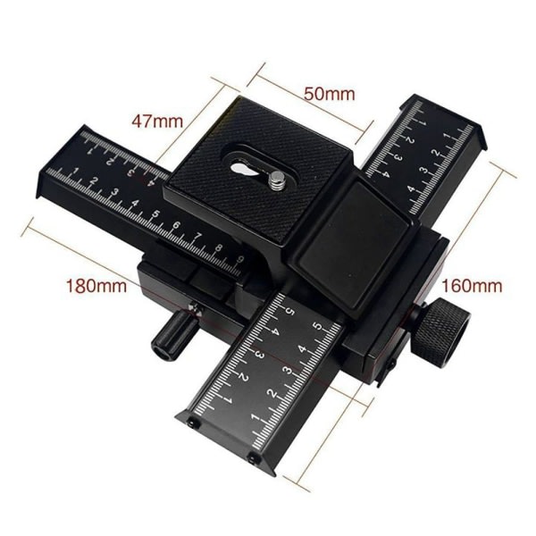 IC CNE Macro Stand, 4 Way Macro Focusing Rail Camera Mount