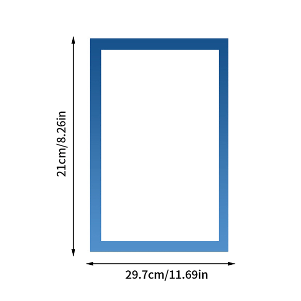 IC Magneettinen Taulukehyksen Koti 8K A4 A3 Kansi Jääkaappi Sininen 21X29.7CM