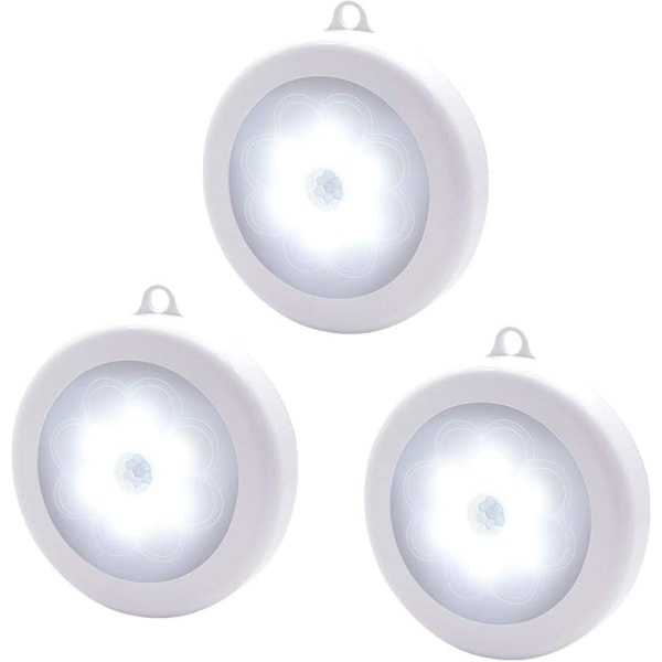 IC Liiketunnistimella varustetut yövalot, 3 kpl LED-yövalosarja langaton