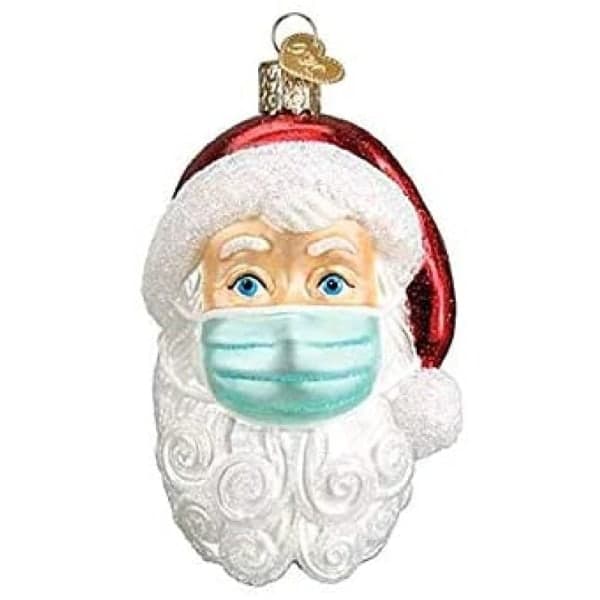 IC Hængende julemand med maske, 3D julepynt,