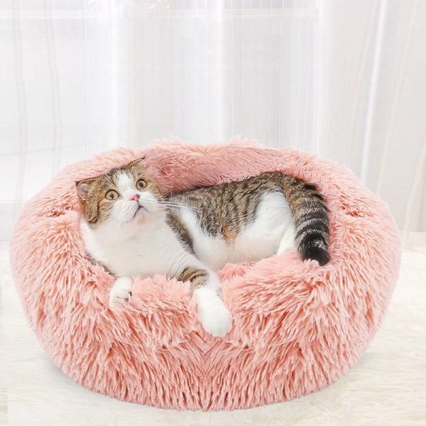 IC Hundebed Rund Katteseng Blød Munk, Vaskbar 40cm
