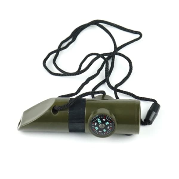 IC Multifunksjonell Fløyte 7 i 1 Overlevelse Bushcraft Trekking Comp